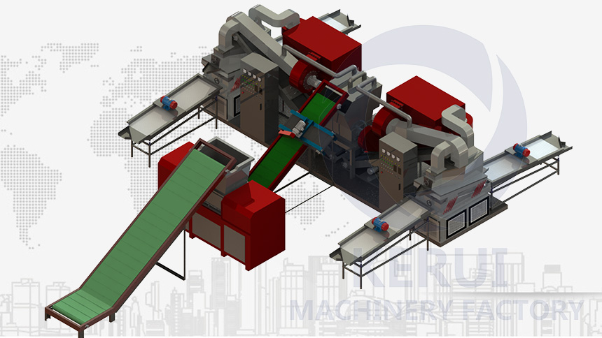 KR800電綫回收設備+撕碎機